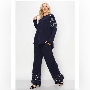 Joh Apparel Pearl Top & Bottom Set size XL NWOT